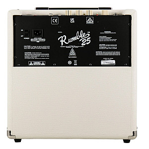 Fender Rumble 25 V3 Bass Amp, Ivory 230V EU